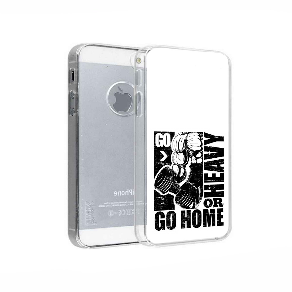 

Чехол MyPads Tocco для Apple iPhone 5 накаченные руки, Прозрачный, Tocco