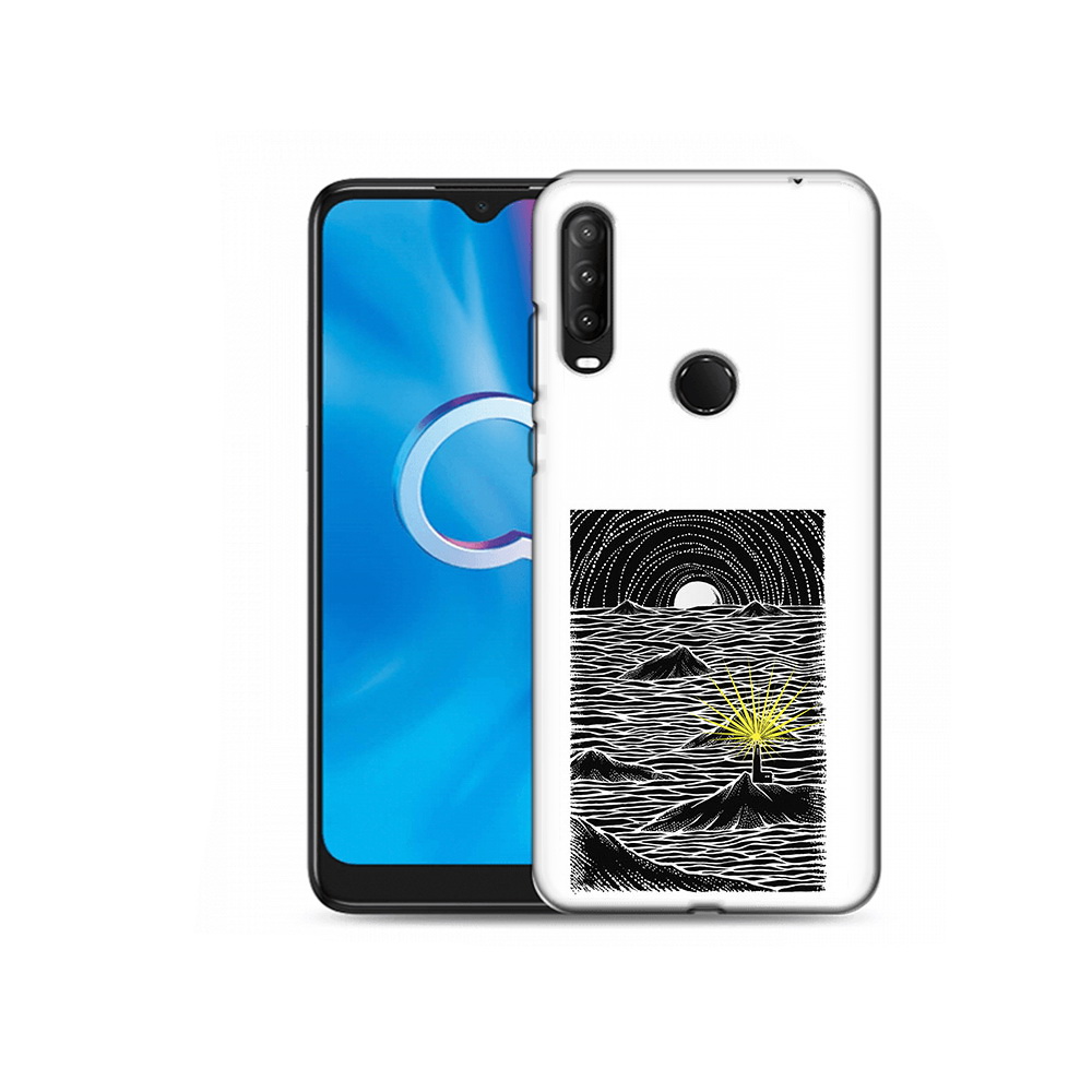 

Чехол MyPads Tocco для Alcatel 1SE (2020) 5030D маяк в черно белом море (PT152068.668.460), Прозрачный, Tocco
