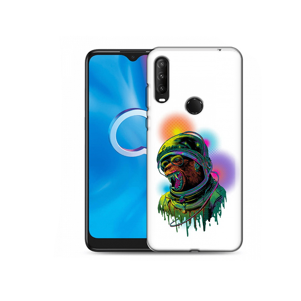 

Чехол MyPads Tocco для Alcatel 1SE (2020) 5030D медведь космонавт (PT152068.668.466), Прозрачный, Tocco