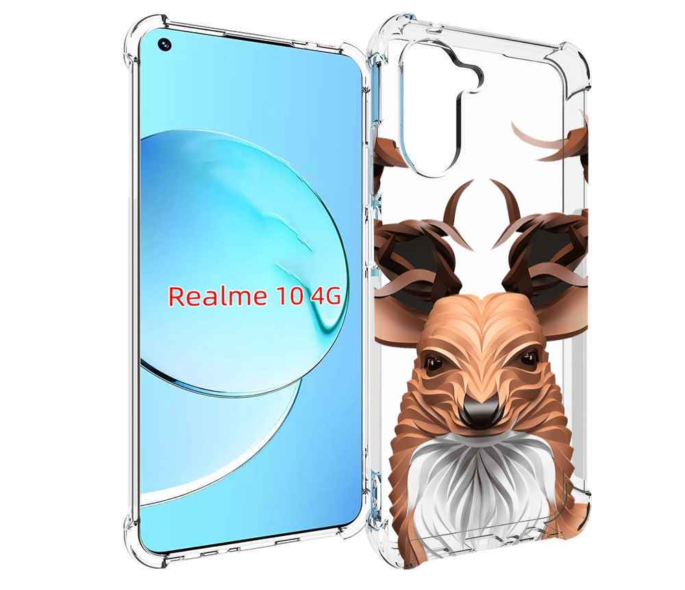 

Чехол MyPads 3D-олень для Realme 10, Прозрачный, Tocco