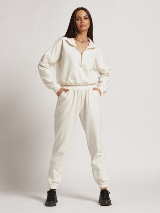 

Костюм женский DAZZLE STYLE Эшли белый 46 RU, Эшли