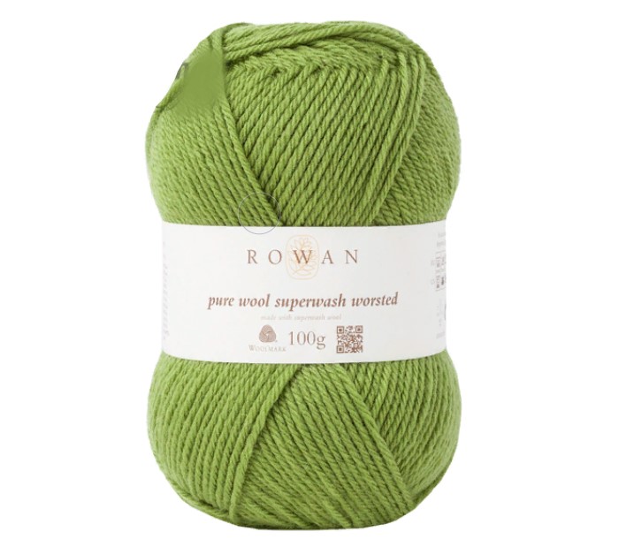 

Pure Wool Superwash Worsted /Пур Вул Супервош Ворстед/ пряжа Rowan, 9802170 (125), Зеленый