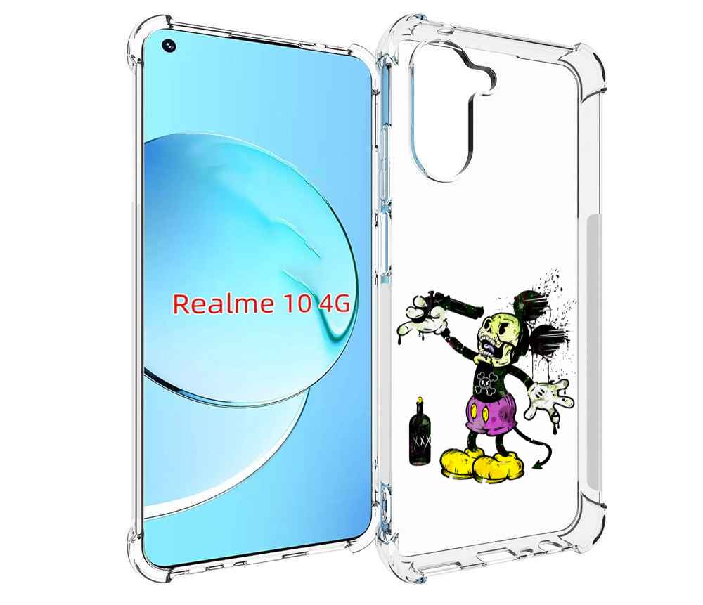 

Чехол MyPads Драг Микки для Realme 10, Прозрачный, Tocco
