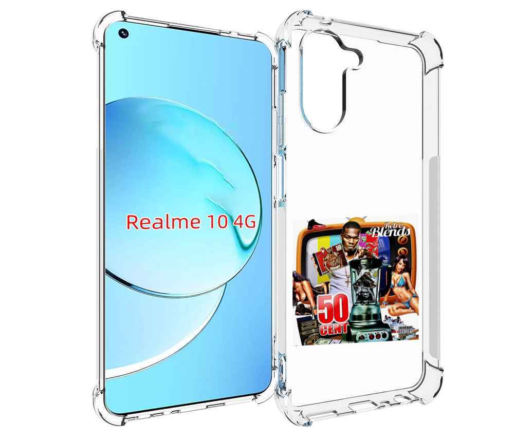 

Чехол MyPads 50 Cent - Retro 50 Cent Blends для Realme 10, Прозрачный, Tocco