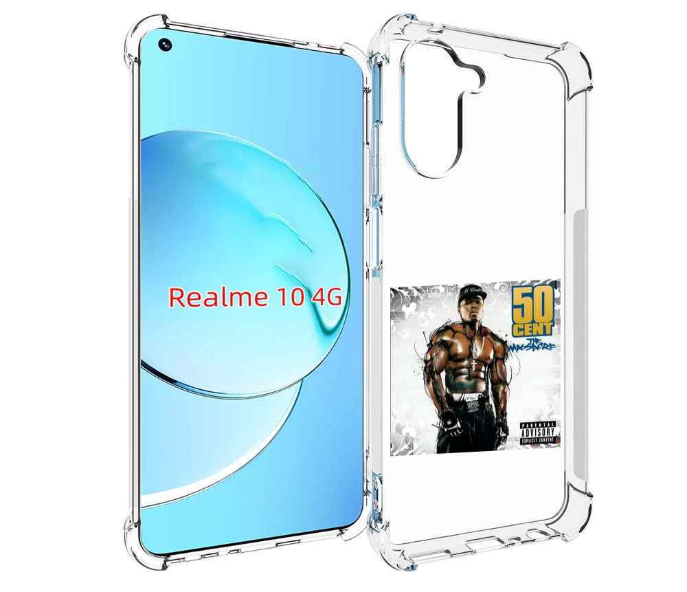 

Чехол MyPads 50 Cent - The Massacre для Realme 10, Прозрачный, Tocco