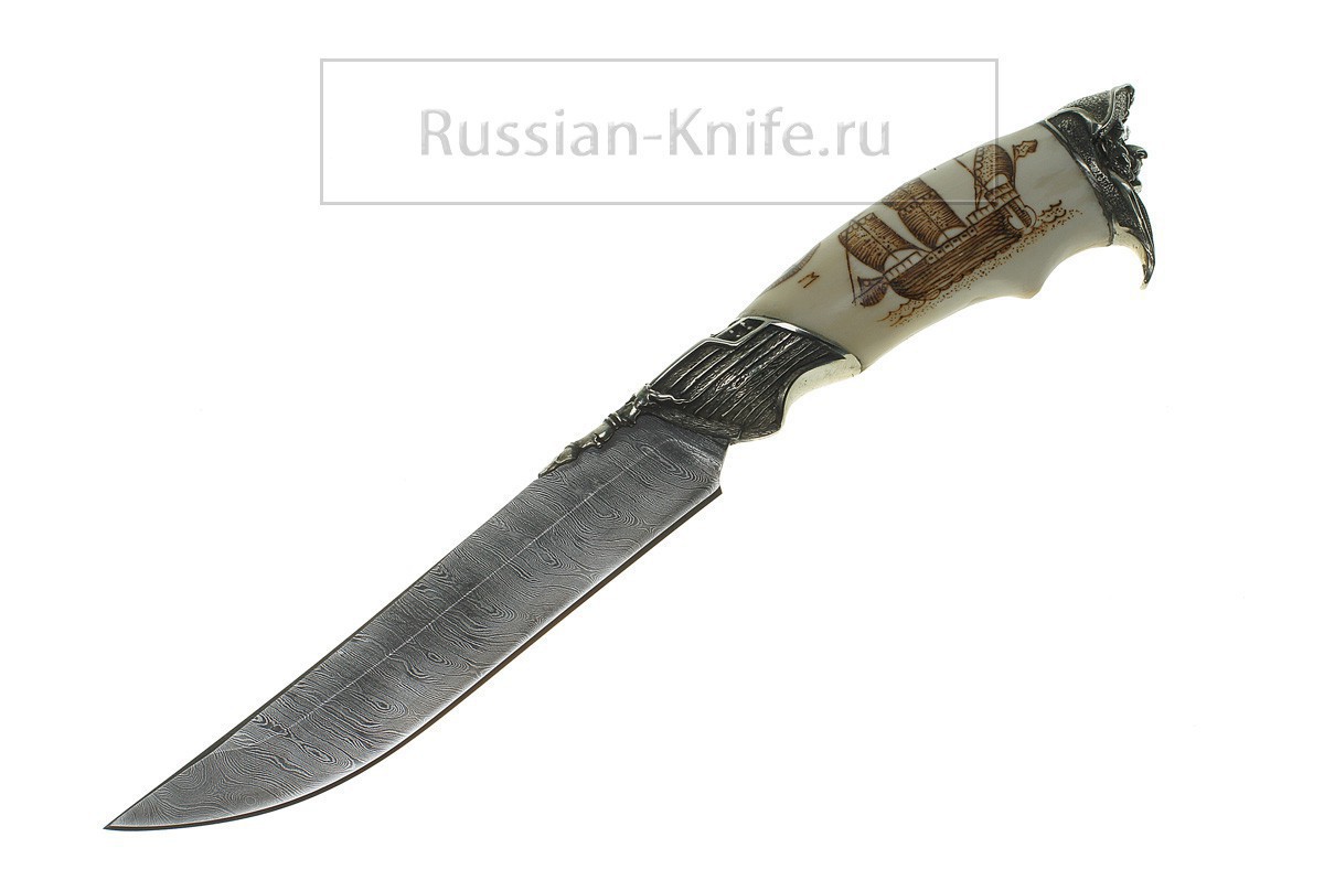 

Нож Осётр (дамасск)