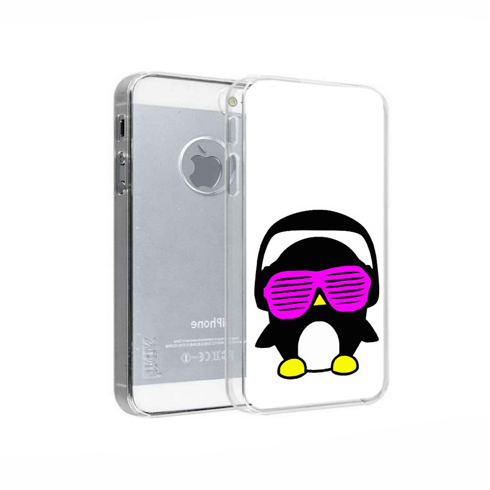 

Чехол MyPads Tocco для Apple iPhone 5 пингвин, Прозрачный, Tocco