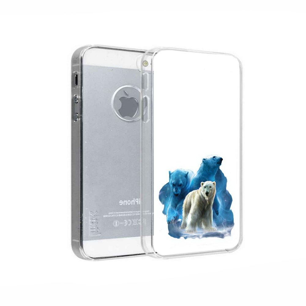 

Чехол MyPads Tocco для Apple iPhone 5 полярный медведь, Прозрачный, Tocco