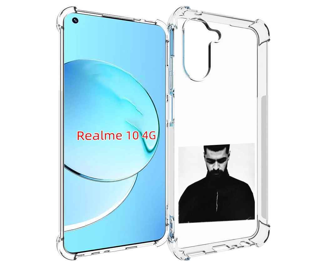 

Чехол MyPads Buster Keaton Miyagi мужской для Realme 10, Прозрачный, Tocco