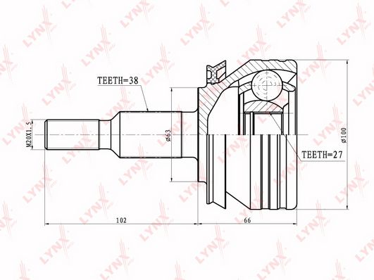 

CO-8027_ШРУС наружный к-кт! VW Crafter/T5 2.0i/1.9-2.5TDi 03>