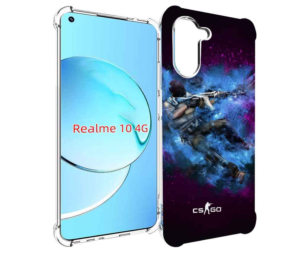 

Чехол MyPads CS-go-террорист для Realme 10, Прозрачный, Tocco