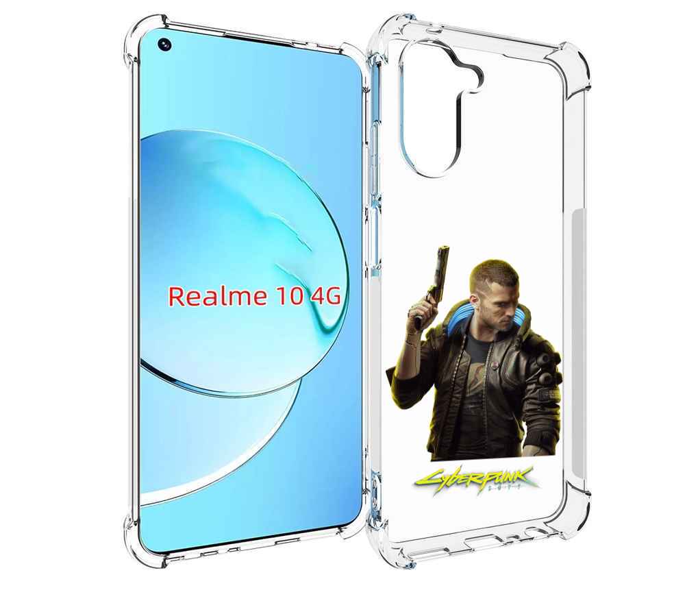 

Чехол MyPads Cyberpunk-2077 для Realme 10, Прозрачный, Tocco