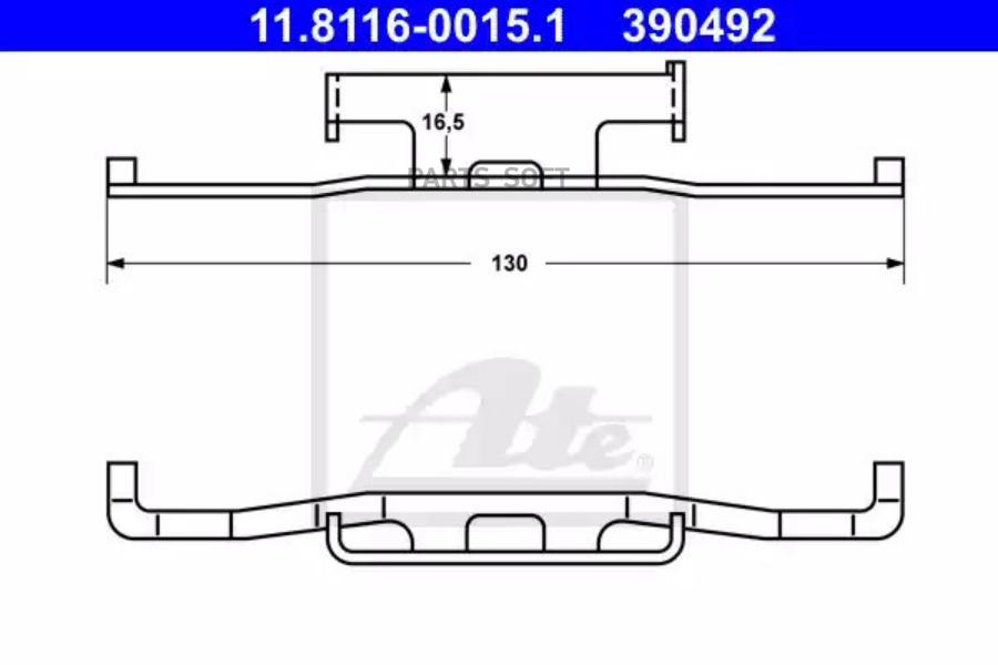 11.8116-0015.1 Пружина Прижимная Bmw E24/E28/E30 81-94 Ate 11811600151