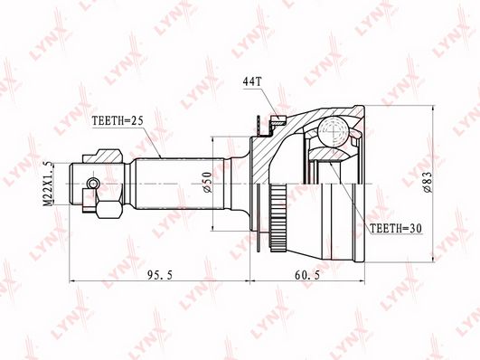 

CO-3628A_ШРУС наружный к-кт! Hyundai Matrix 1.8