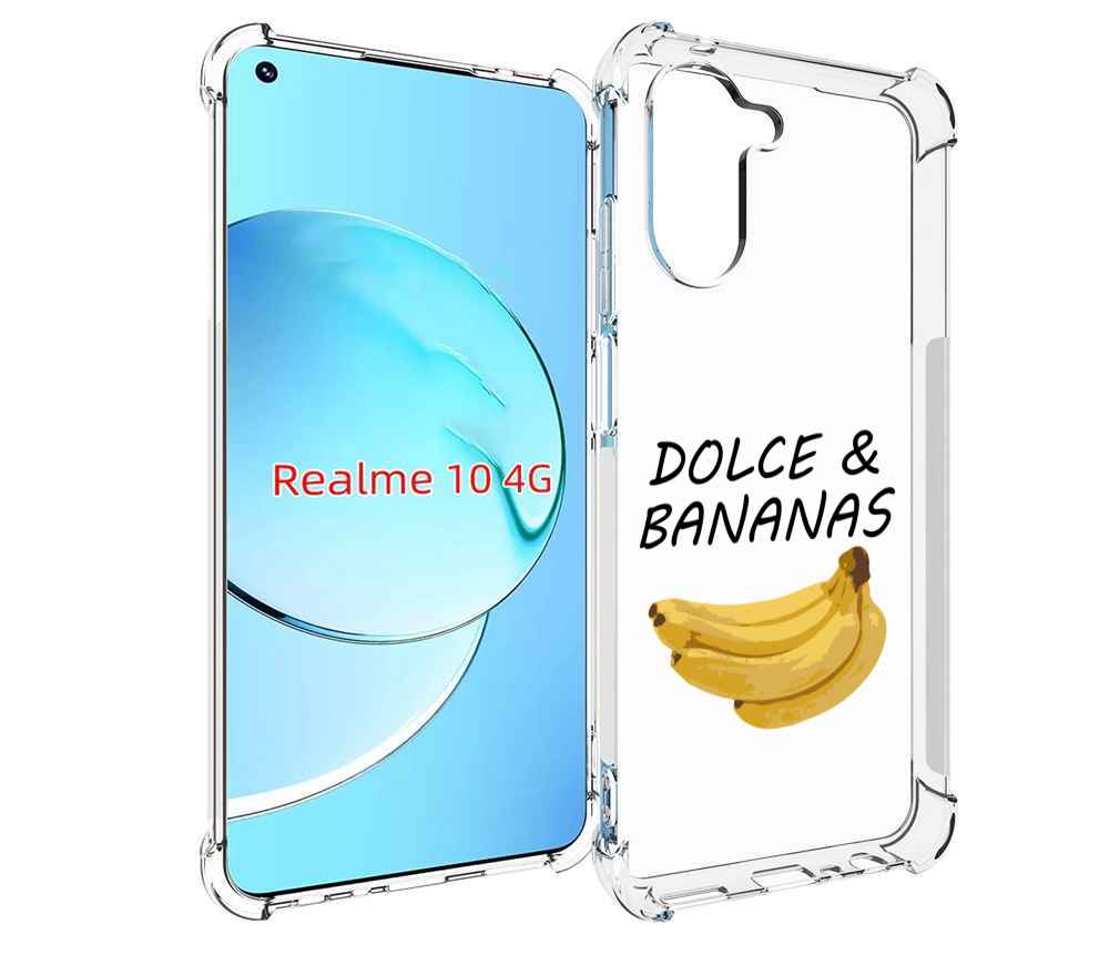 

Чехол Mypads Dolce Банан Для Realme 10, Прозрачный, Tocco