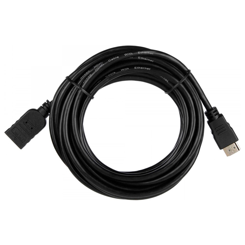 

Кабель NoBrand HDMI - HDMI вилка-розетка 5м (ACD-DHHF1-50B) черный