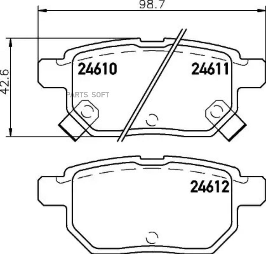 

Колодки тормозные задн TOYOTA AURIS, COROLLA, IQ, PRIUS, URBAN CRUISER, VERSO S, VIOS, YAR