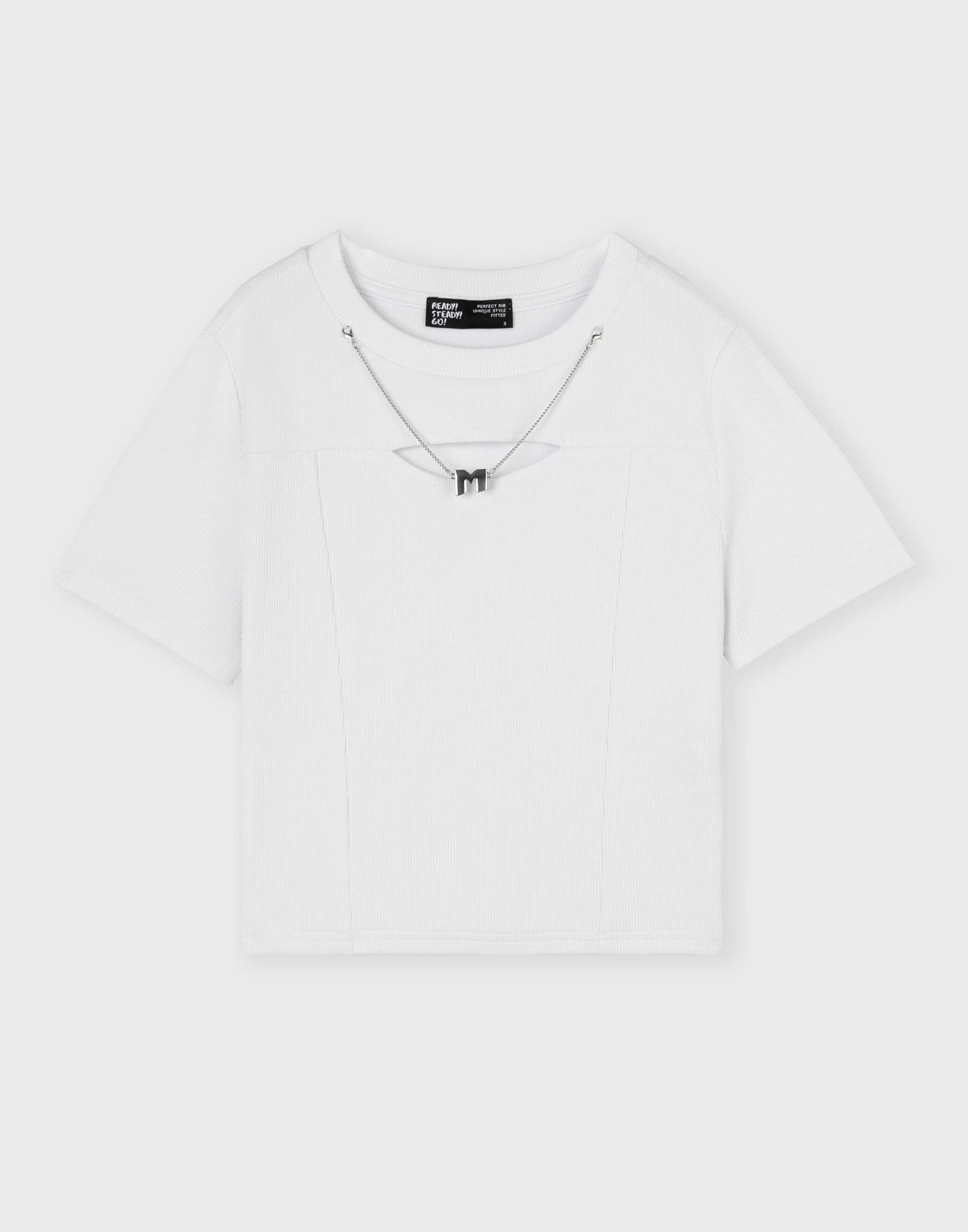 

Футболка женская Gloria Jeans GKT024721 белый XXS/152, GKT024721