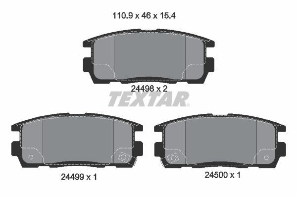 

Тормозные колодки Textar дисковые 2449801