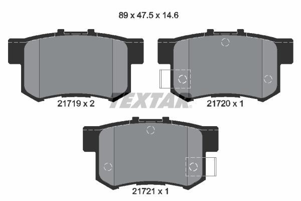 

Тормозные колодки Textar дисковые 2171901