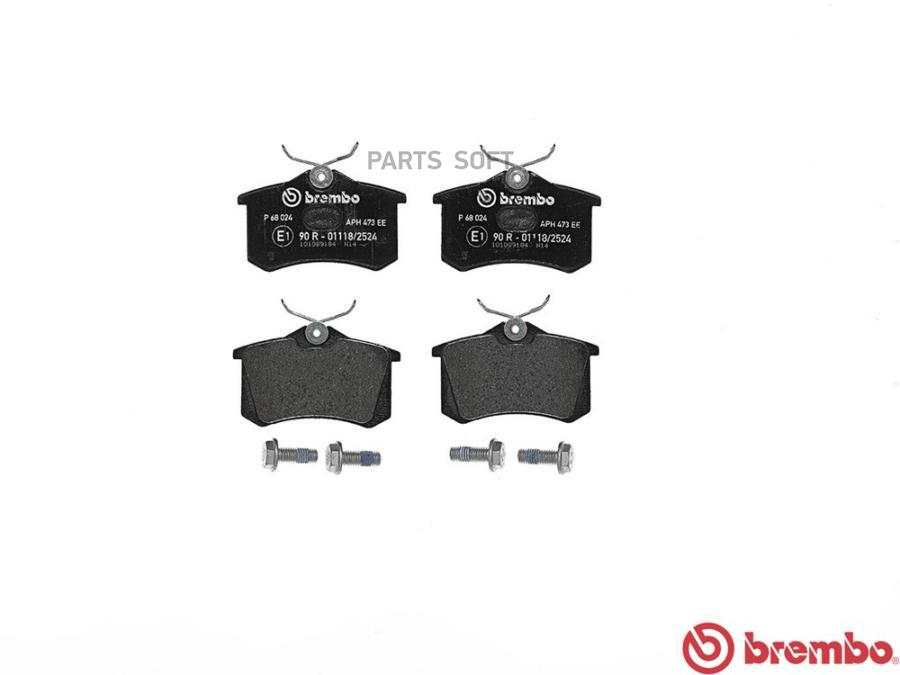 

Тормозные колодки brembo задние P68024