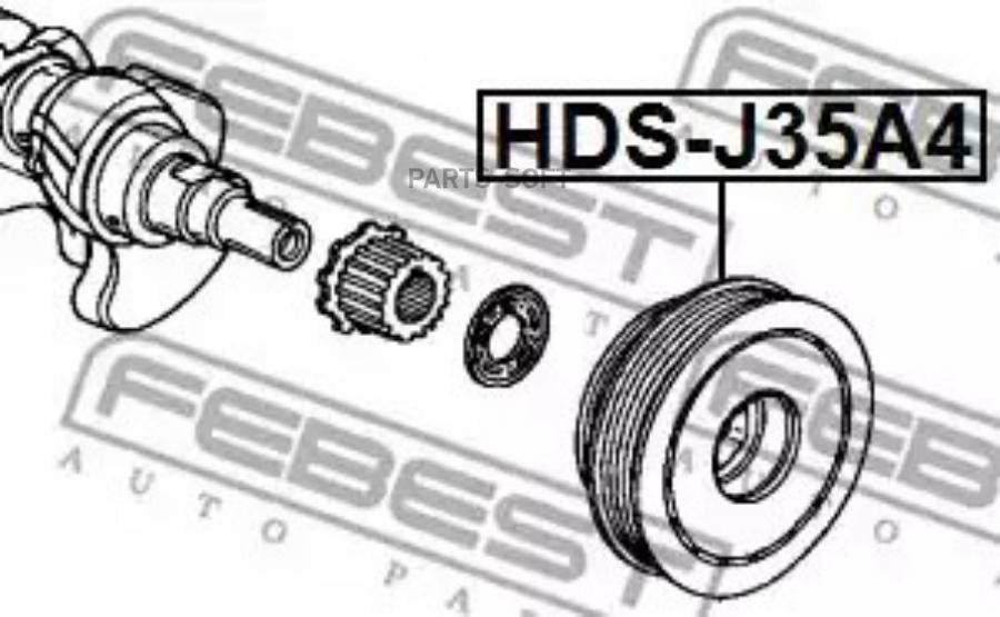 Шкив Коленвала FEBEST HDSJ35A4 9900₽