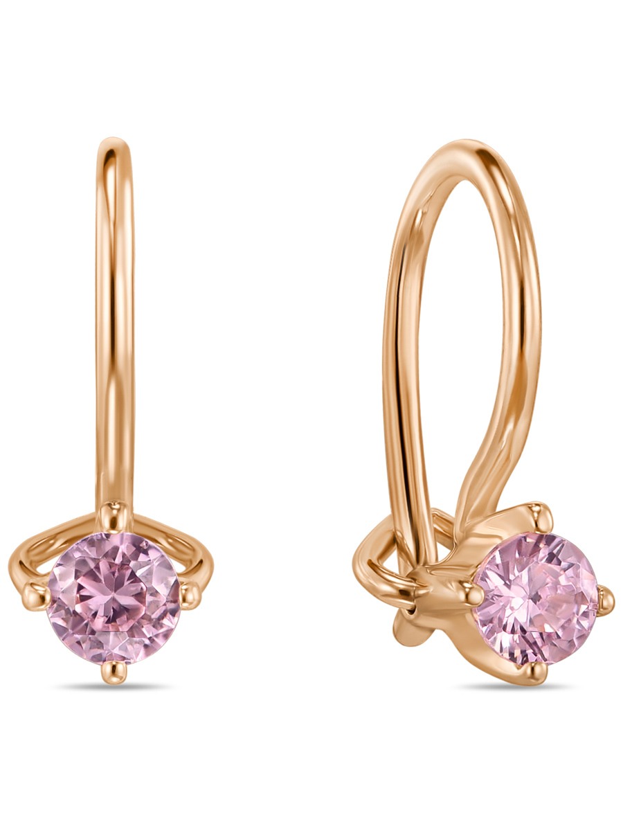 

Серьги из золота с фианитом MIUZ Diamonds (Московский ювелирный завод) E2028-S130-340ROZ, E2028-S130-340ROZ