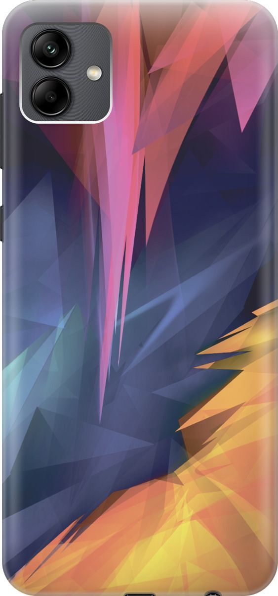

Силиконовый чехол на Samsung Galaxy A04 с принтом "Розовый, синий, желтый", Желтый;розовый, 158413