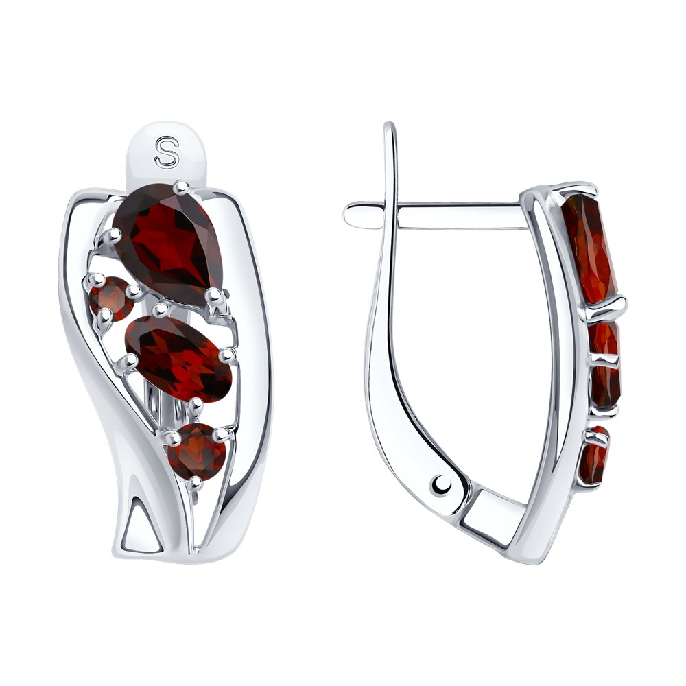 

Серьги из серебра с гранатом SOKOLOV 92021844, 92021844