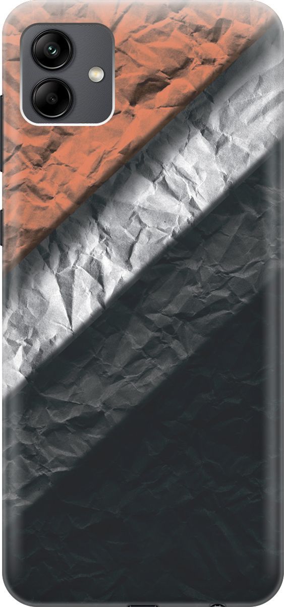 

Силиконовый чехол на Samsung Galaxy A04 с принтом "Мятые полотна", Розовый;черный, 158413