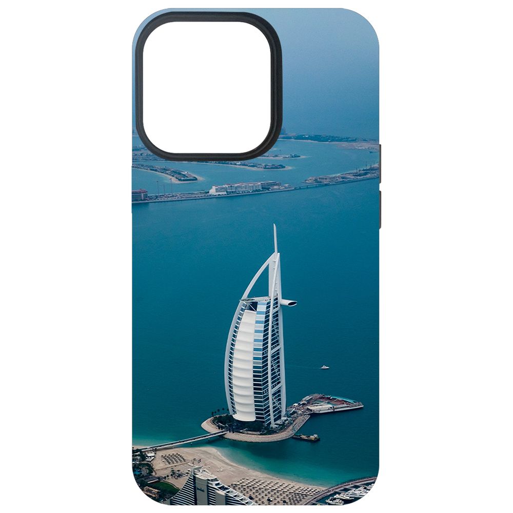 

Чехол-накладка Krutoff Soft Case ОАЭ, Бурдж-эль-Араб для iPhone 13 Pro черный