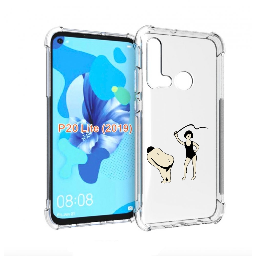 

Чехол бампер MyPads женщина-наказывает для Huawei P20 Lite (2019, Прозрачный, Tocco
