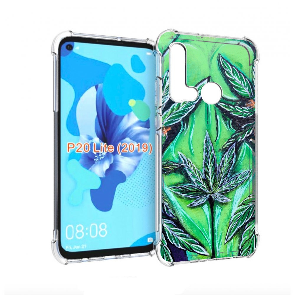 

Чехол бампер MyPads зеленая девушка для Huawei P20 Lite (2019), Прозрачный, Tocco