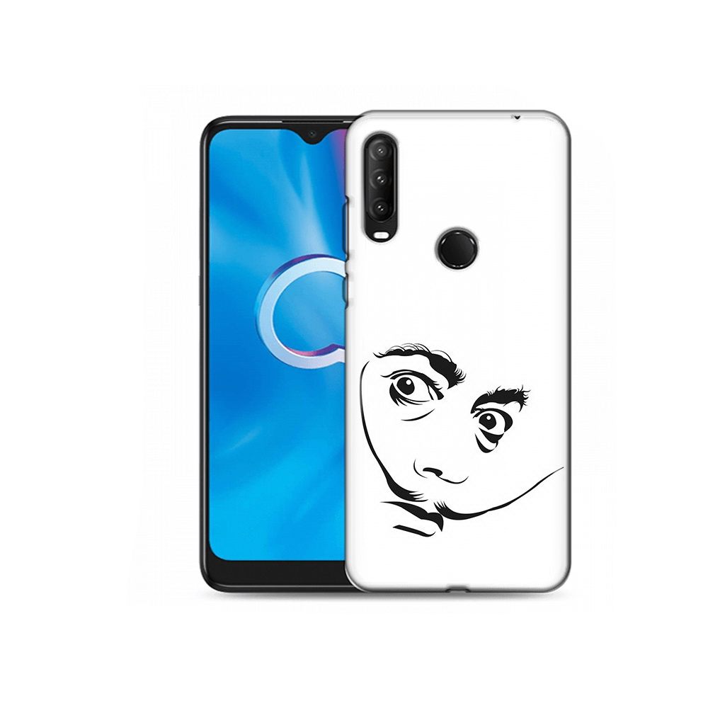 

Чехол MyPads Tocco для Alcatel 1SE (2020) 5030D мужчина с длинными усами, Прозрачный, Tocco