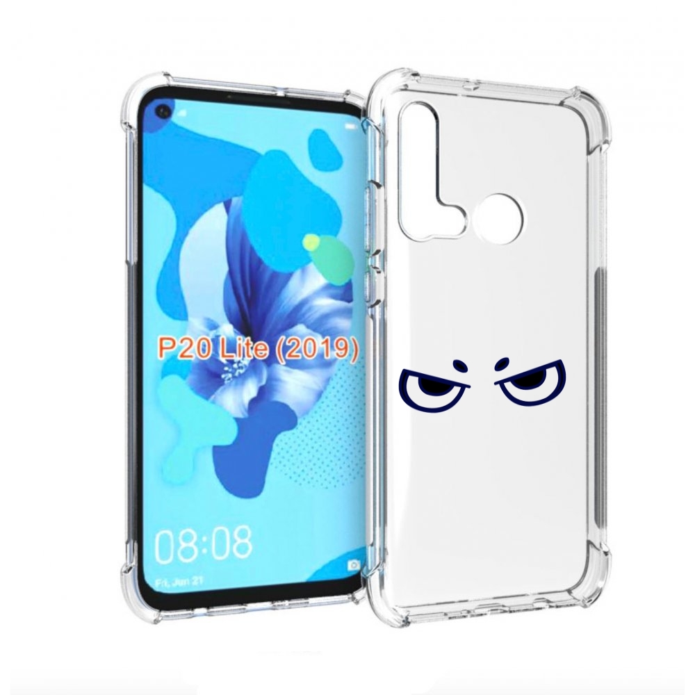 

Чехол бампер MyPads злые-глазки для Huawei P20 Lite (2019), Прозрачный, Tocco