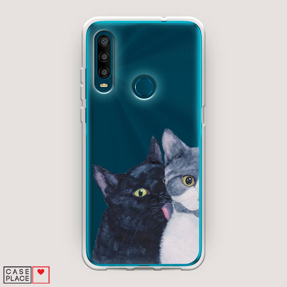 

Чехол Awog на Alcatel 1SE (2020) / Алкатель 1SE (2020) "Кошачья любовь", Разноцветный, 171250-1