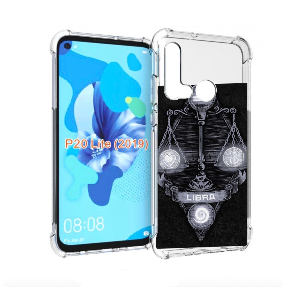 

Чехол бампер MyPads знак зодиака весы 2 для Huawei P20 Lite (201, Прозрачный, Tocco