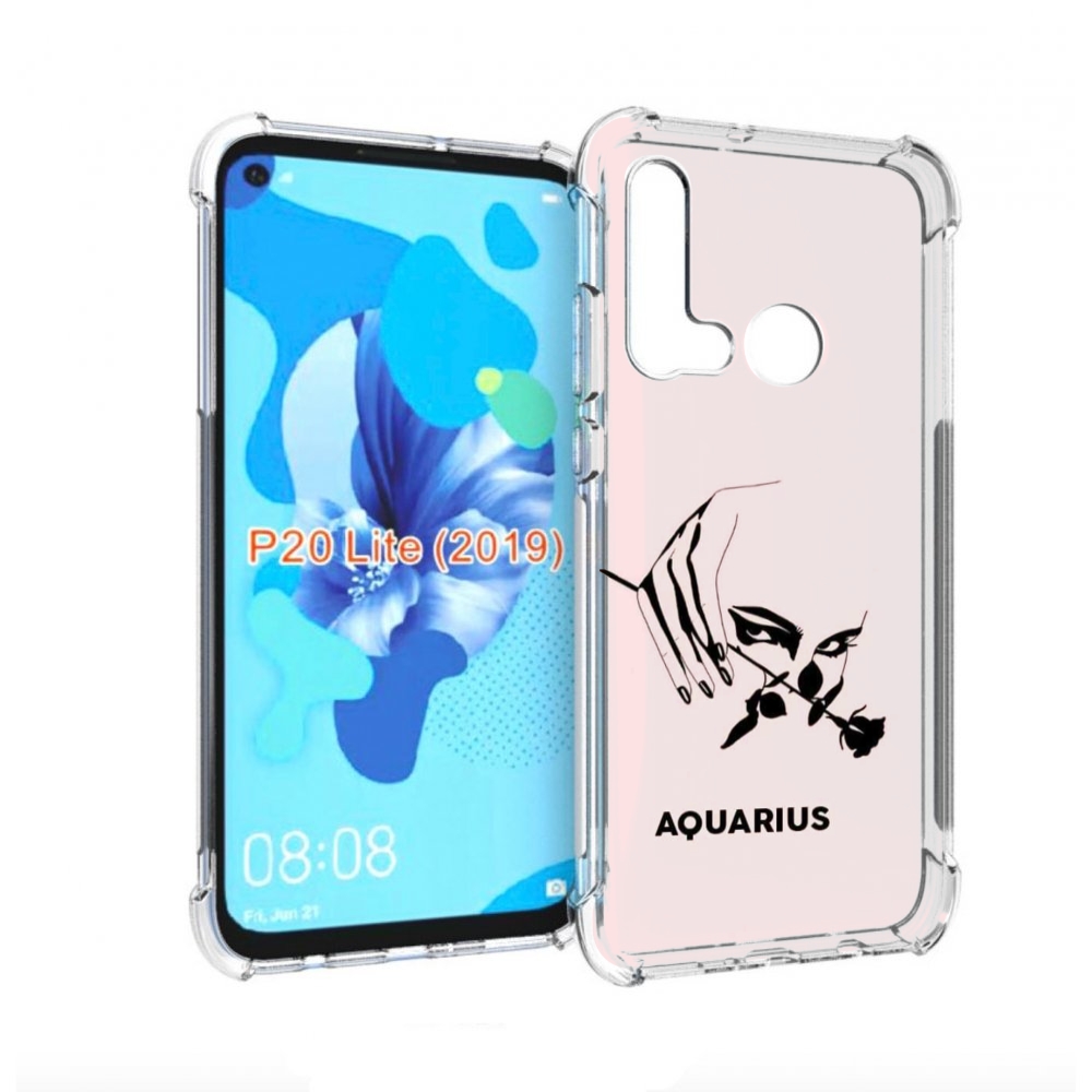 

Чехол бампер MyPads знак зодиака водолеи 3 для Huawei P20 Lite, Прозрачный, Tocco