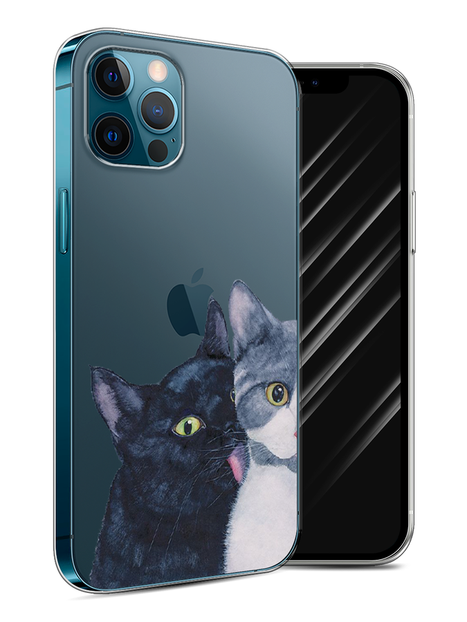 

Чехол Awog на Apple iPhone 12 / Айфон 12 "Кошачья любовь", Разноцветный, 12550-1