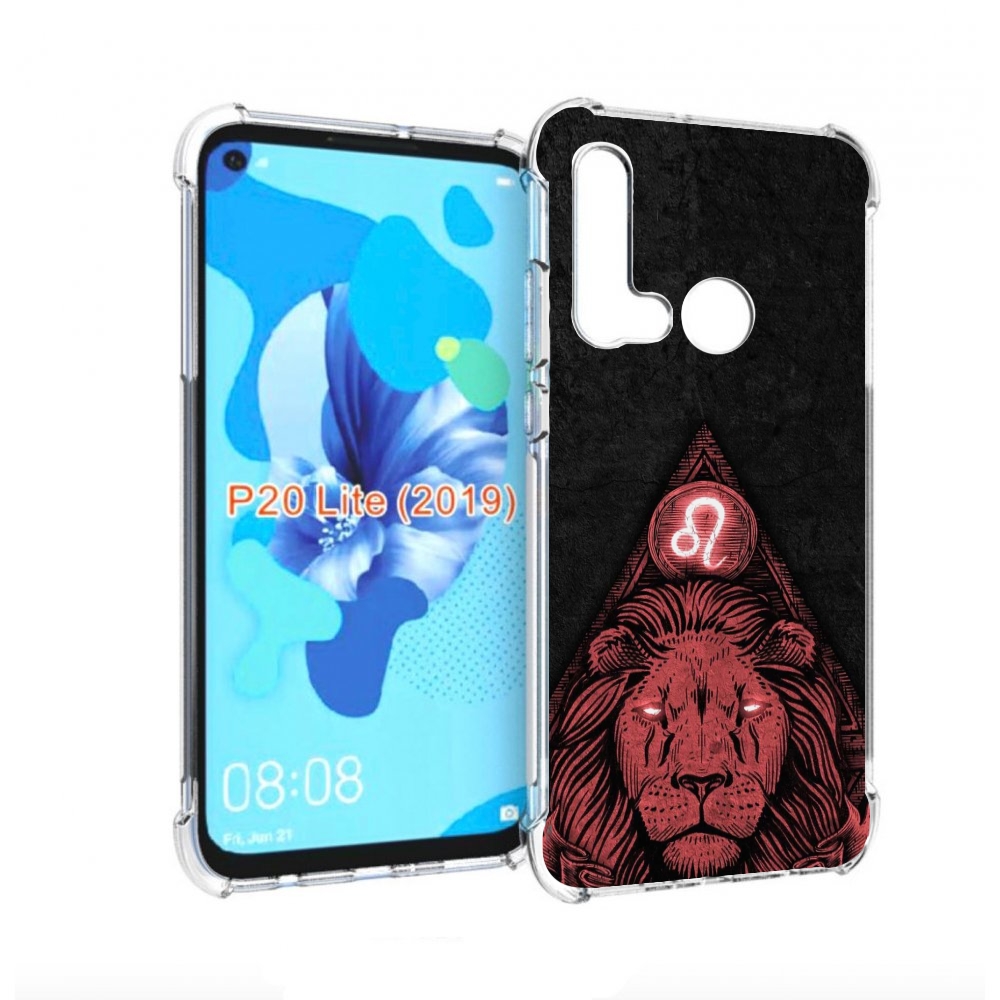

Чехол бампер MyPads знак зодиака лев 4 для Huawei P20 Lite (2019, Прозрачный, Tocco