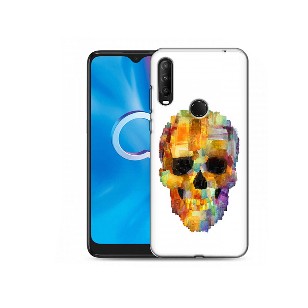 

Чехол MyPads Tocco для Alcatel 1SE (2020) 5030D нарисованный череп (PT152068.668.516), Прозрачный, Tocco