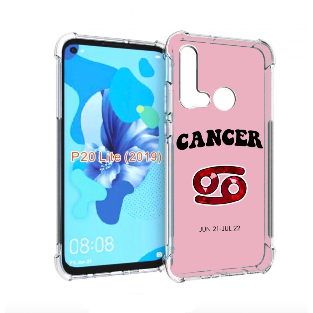 

Чехол бампер MyPads знак зодиака рак 1 для Huawei P20 Lite (2019, Прозрачный, Tocco