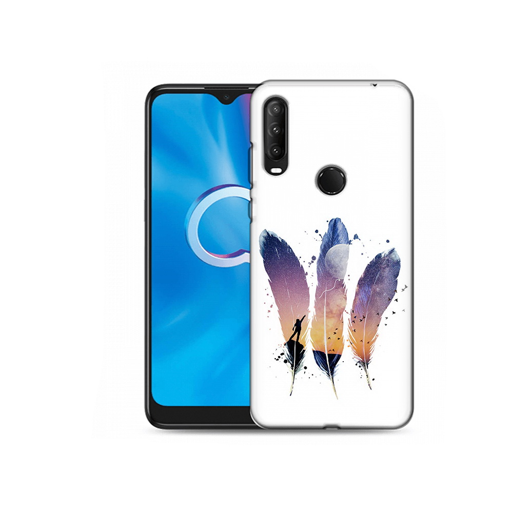 

Чехол MyPads Tocco для Alcatel 1SE (2020) 5030D небесные перья (PT152068.668.519), Прозрачный, Tocco