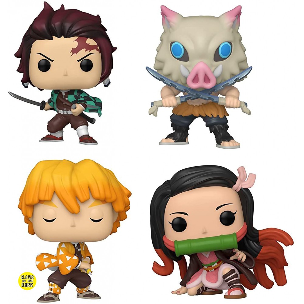 

Фигурка Funko POP! Animation Demon Slayer Tanjiro/Nezuko/Zenitsu/Inosuke (GW) 4PK 66339