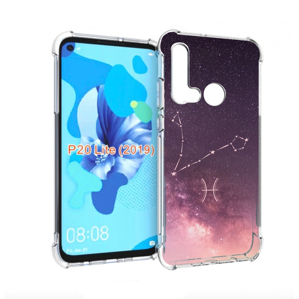 

Чехол бампер MyPads знак зодиака рыбы 5 для Huawei P20 Lite (201, Прозрачный, Tocco