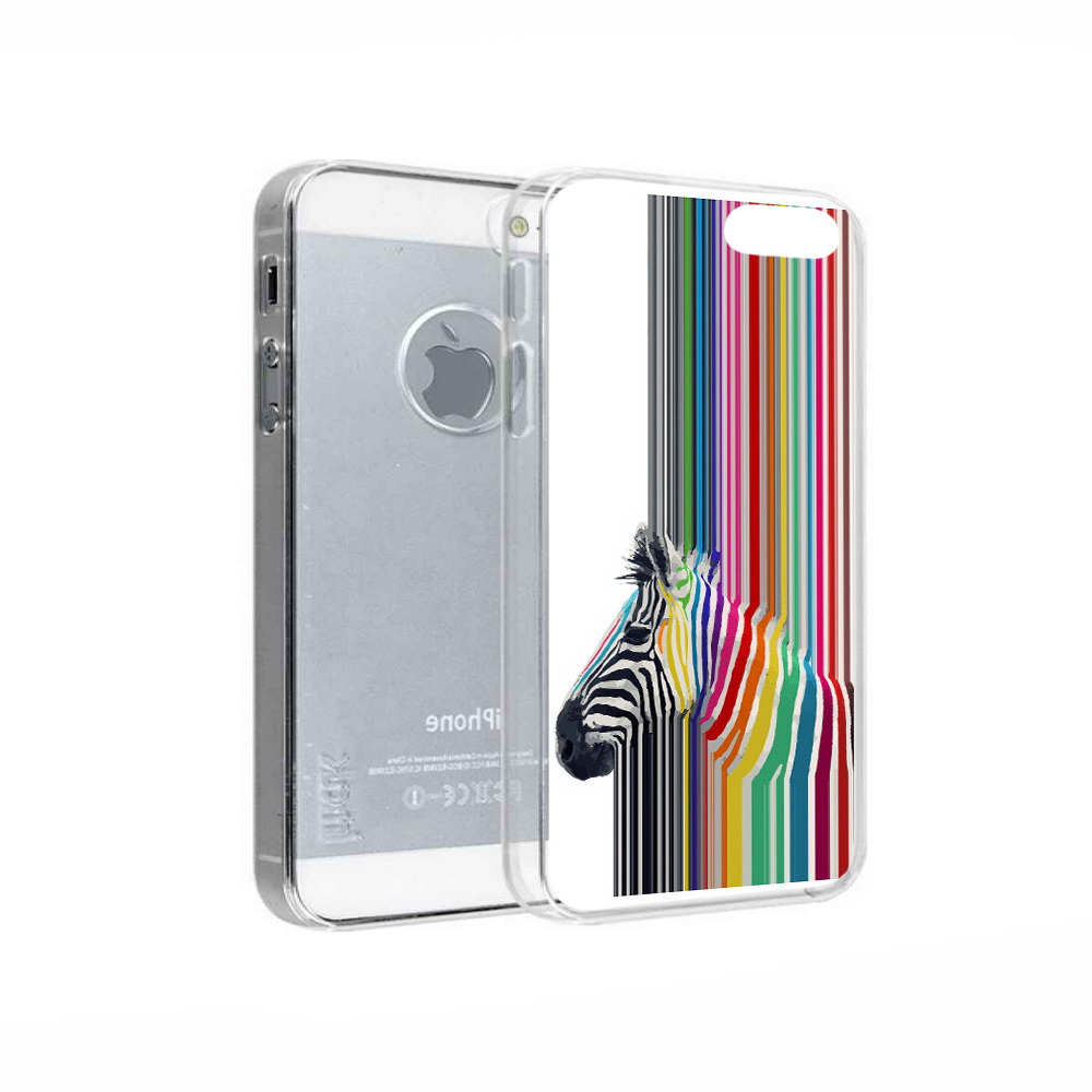

Чехол MyPads Tocco для Apple iPhone 5 радужная зебра, Прозрачный, Tocco