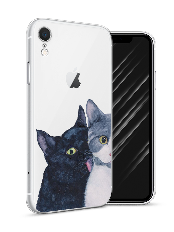 

Чехол Awog на Apple iPhone XR (10R) / Айфон XR (10R) "Кошачья любовь", Разноцветный, 12050-1
