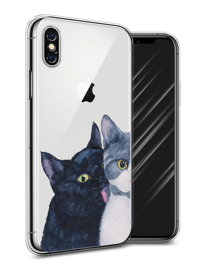 

Чехол Awog на Apple iPhone XS Max (10S Max) / Айфон XS Max (10S Max) "Кошачья любовь", Разноцветный, 11950-1