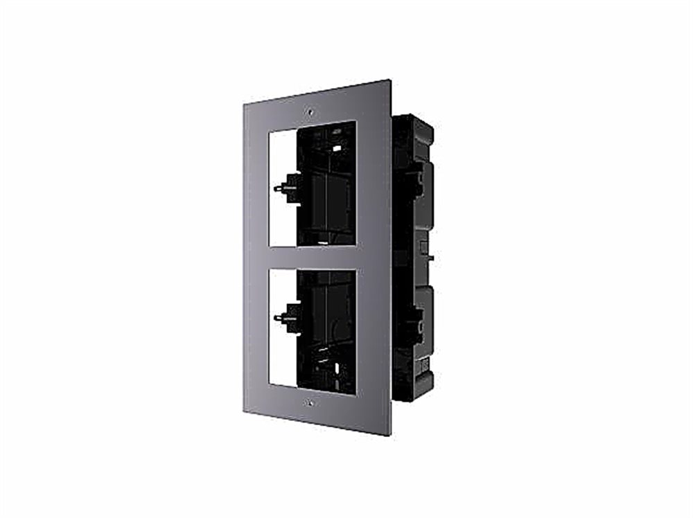 Рамка монтажная на 2 модуля Hikvision  DS-KD-ACF2/Plastic суппорт zamak на 4 модуля schneider electric unica new modular nu7104