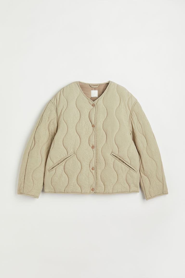 

Жакет женский H&M 1046123002 бежевый L (доставка из-за рубежа), 1046123002